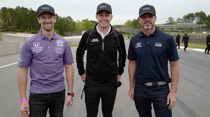 Grosejean, McLaughlin and Johnson (from left) come from varying backgrounds.